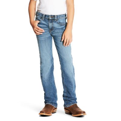 Ariat Western: B4 Relaxed Stretch Legacy Boot Cut Pantalones Vaqueros Niños - Azules Claro (GYHXW786